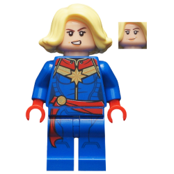 Captain Marvel - Bright Light Yellow Hair Lego® - sh0639