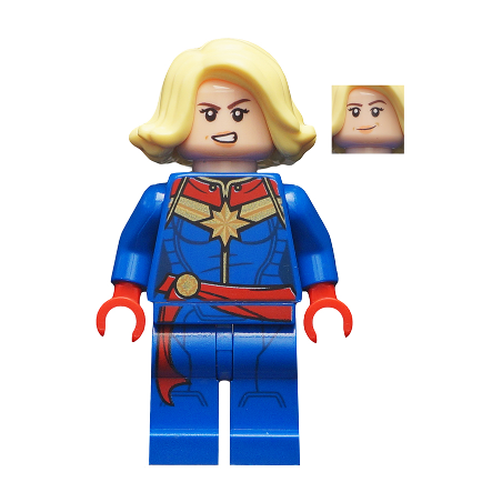 Captain Marvel - Bright Light Yellow Hair Lego® - sh0639