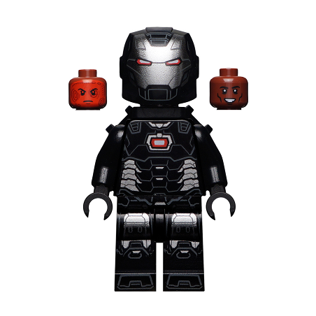 War Machine - Black and Silver Armor with Neck Bracket Lego® - sh0646