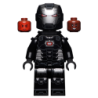 War Machine - Black and Silver Armor with Neck Bracket Lego® - sh0646