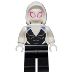 Ghost Spider / Spider-Gwen - White Basic Smooth Hood Lego® - sh0682