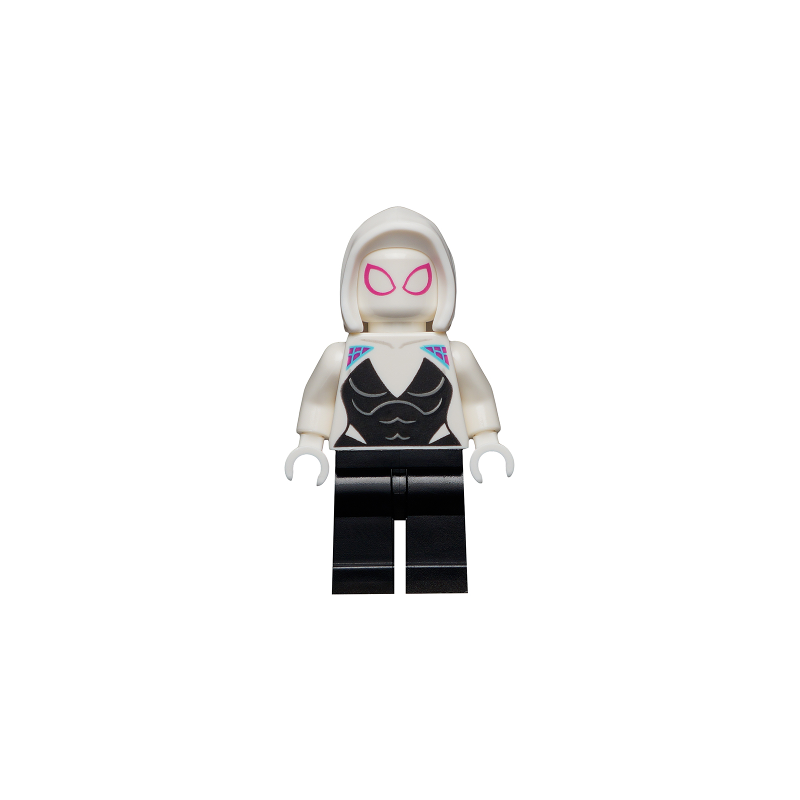Ghost Spider / Spider-Gwen - White Basic Smooth Hood Lego® - sh0682