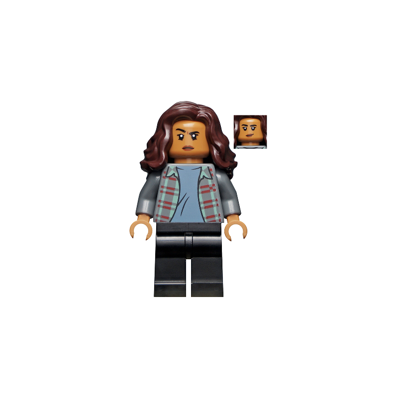 MJ (Michelle Jones) - Dark Bluish Gray Plaid Jacket