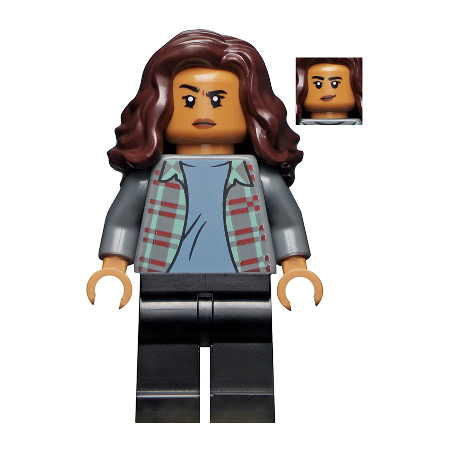 MJ (Michelle Jones) - Dark Bluish Gray Plaid Jacket