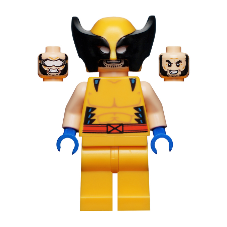Wolverine - Bright Light Orange and Black Mask