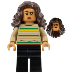 MJ (Michelle Jones) - Dark Tan Striped Sweater