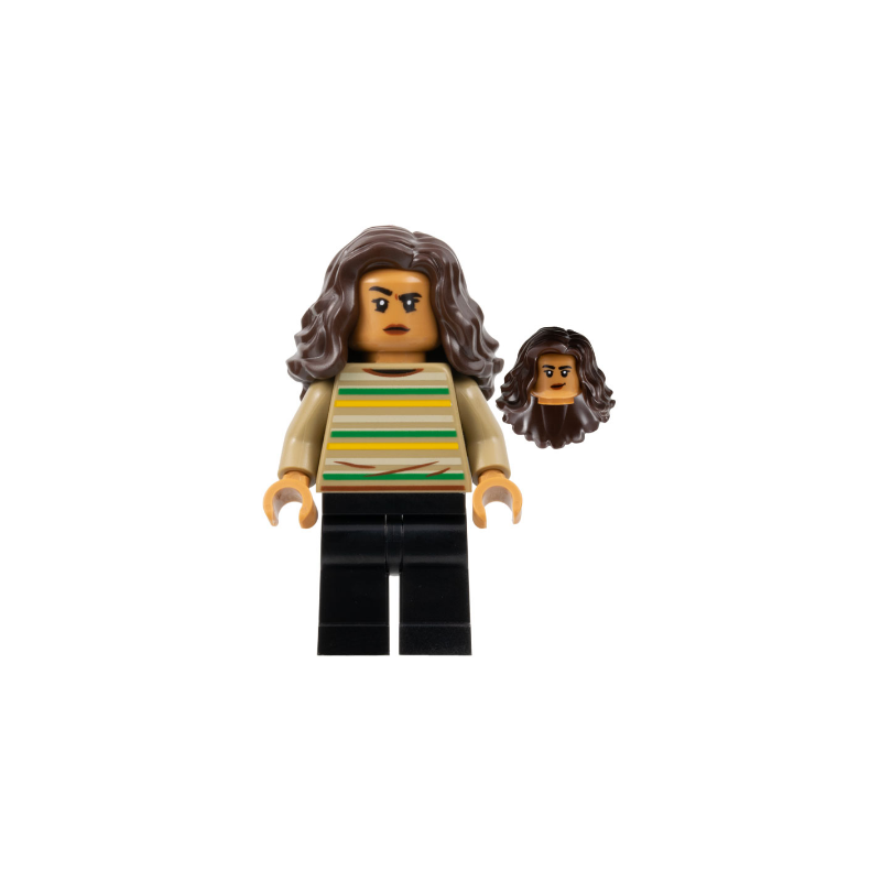 MJ (Michelle Jones) - Dark Tan Striped Sweater