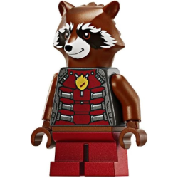 Rocket Raccoon - Dark Red and Pearl Dark Gray Outfit