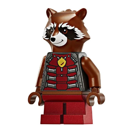 Rocket Raccoon - Dark Red and Pearl Dark Gray Outfit