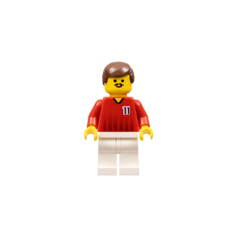 Soccer Player - Red and White Team with Number 11 Lego® - soc090