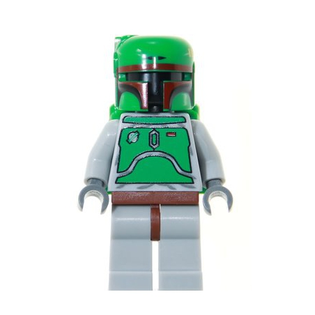 Boba Fett - Bluish Grays - Dark Red Helmet Highlights Lego® - sw0002b