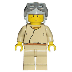 Anakin Skywalker (Light Gray Aviator Cap) Lego® - sw0008
