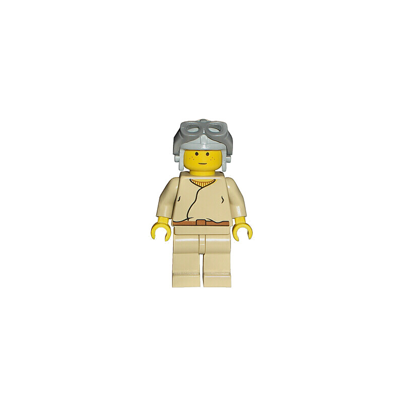 Anakin Skywalker (Light Gray Aviator Cap) Lego® - sw0008