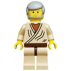 Obi-Wan Kenobi with Light Gray Hair (Old) Lego® - sw0023