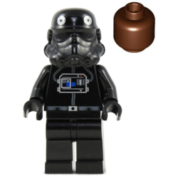 Imperial TIE Fighter Pilot - Reddish Brown Head Lego® - sw0035a