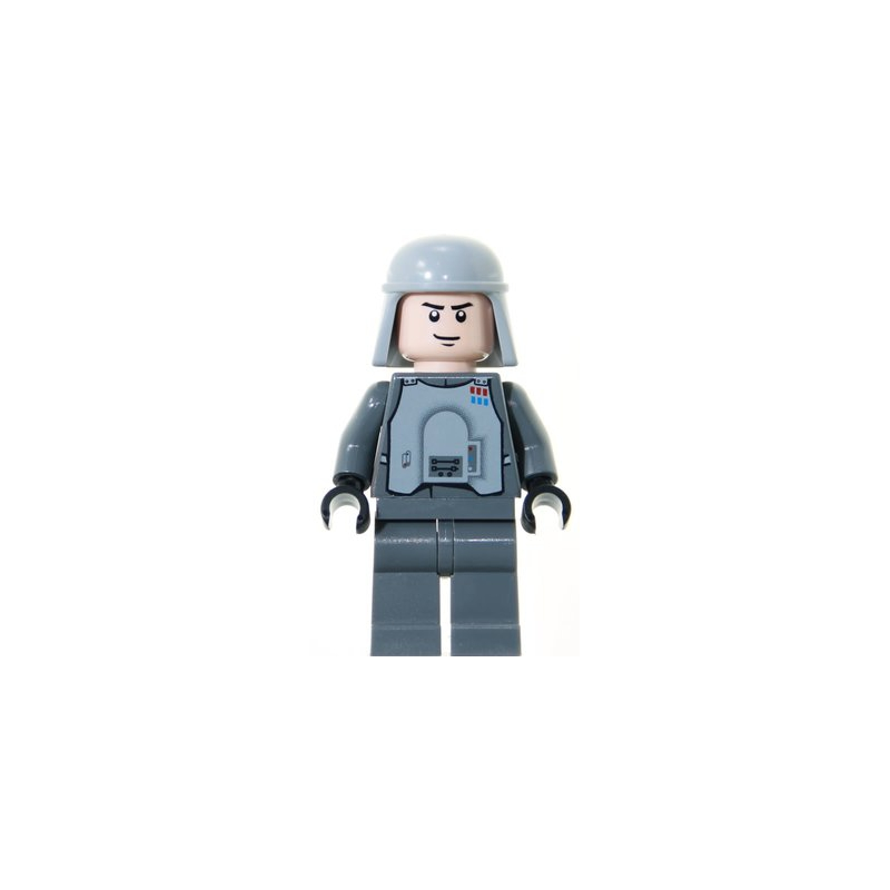 Imperial Officer with Battle Armor (Captain / Commandant / Commander) - Dark Bluish Gray Legs
