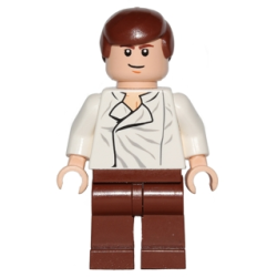 Han Solo - White Shirt with Wrinkles on Front