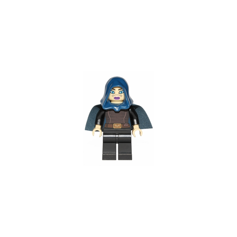 Barriss Offee - Dark Blue Cape and Hood Lego® - sw0379
