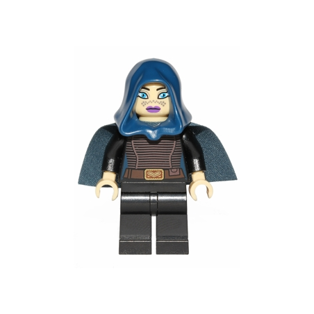 Barriss Offee - Dark Blue Cape and Hood Lego® - sw0379