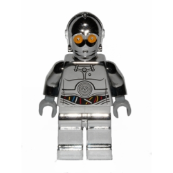 TC-14 Protocol Droid - Chrome Silver with Blue