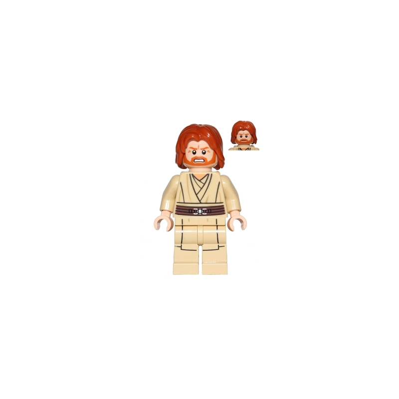 Obi-Wan Kenobi (Mid-Length Tousled with Center Part Hair) Lego® - sw0489