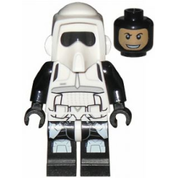 Imperial Scout Trooper - Printed Black Head and Legs Lego® - sw0505