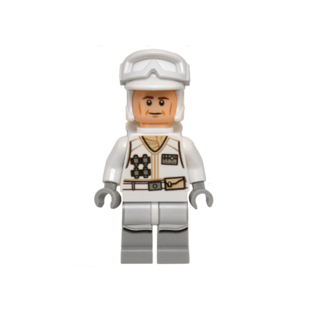 Hoth Rebel Trooper White Uniform (Cheek Lines) Lego® - sw0678