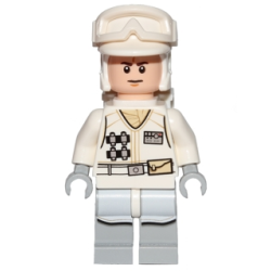 Hoth Rebel Trooper White Uniform (Frown) Lego® - sw0708