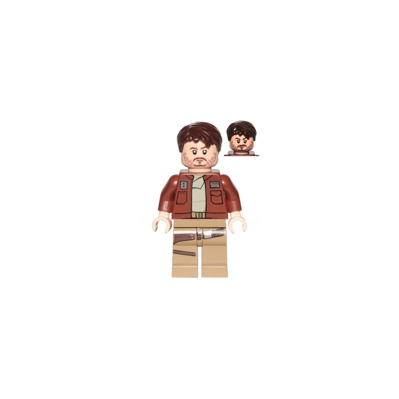 Cassian Andor (Reddish Brown Jacket) Lego® - sw0813