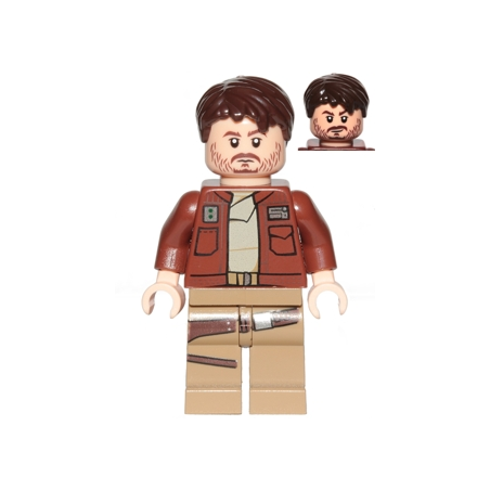 Cassian Andor (Reddish Brown Jacket) Lego® - sw0813