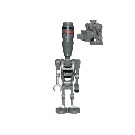 IG-88 with Round 1 x 1 Plate Lego® - sw0831a
