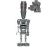 IG-88 with Round 1 x 1 Plate Lego® - sw0831a