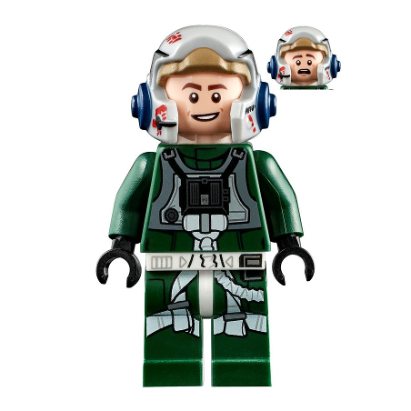 Rebel Pilot A-wing (Open Helmet