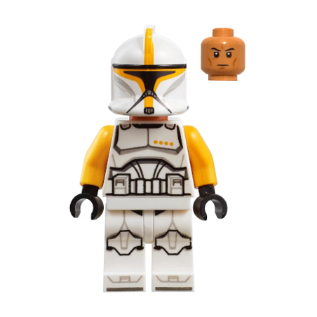 Clone Trooper Commander (Phase 1) - Bright Light Orange Arms
