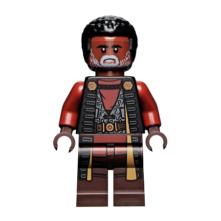 Greef Karga - Black Magistrate Robe and Gray Beard Lego® - sw1156