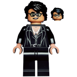 Dr. Ian Malcolm - Partially Open Shirt with Jacket Lego® - col333