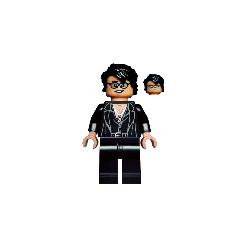 Dr. Ian Malcolm - Partially Open Shirt with Jacket Lego® - col333