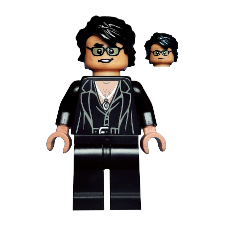 Dr. Ian Malcolm - Partially Open Shirt with Jacket Lego® - col333