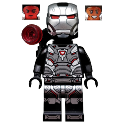 War Machine - Black and Silver Armor with Backpack Lego® - col334