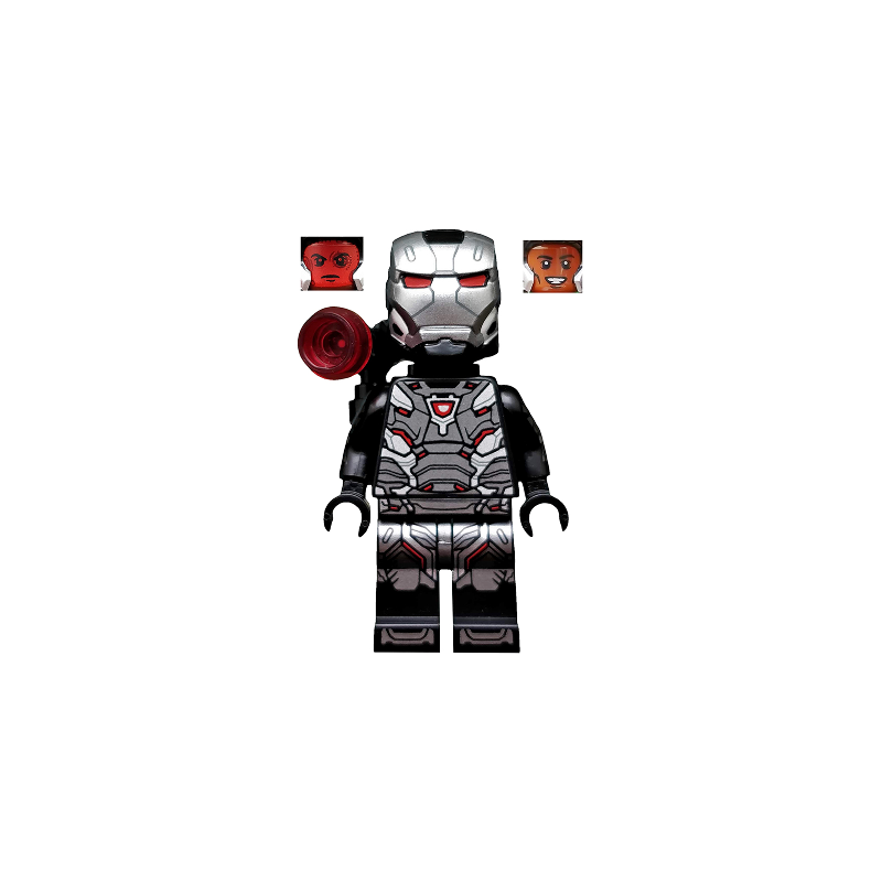 War Machine - Black and Silver Armor with Backpack Lego® - col334