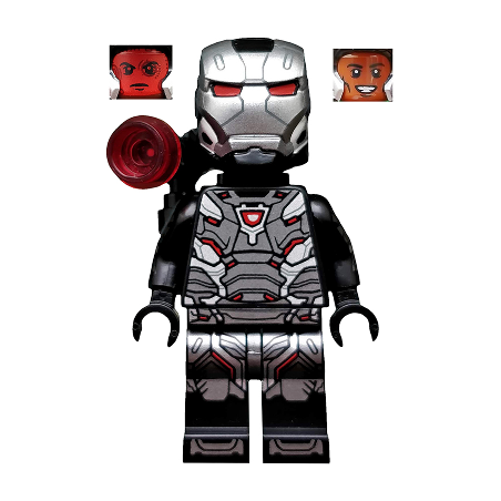War Machine - Black and Silver Armor with Backpack Lego® - col334