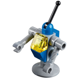 Classic Space Droid - Light Bluish Gray and Blue with Trans-Yellow Eye (Benny's Droid) Lego® - tlm089