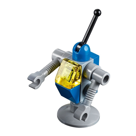 Classic Space Droid - Light Bluish Gray and Blue with Trans-Yellow Eye (Benny's Droid) Lego® - tlm089