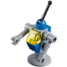 Classic Space Droid - Light Bluish Gray and Blue with Trans-Yellow Eye (Benny's Droid) Lego® - tlm089