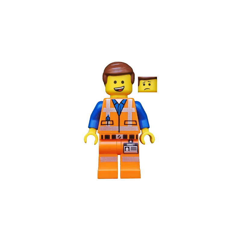 Emmet - Lopsided Open Mouth Smile Lego® - tlm096