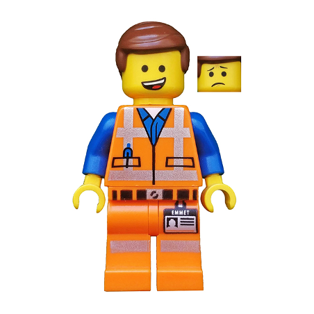 Emmet - Lopsided Open Mouth Smile Lego® - tlm096