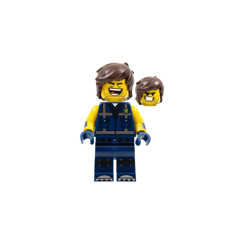 Rex Dangervest - Eyes Closed / Large Lopsided Grin with Teeth Lego® - tlm181