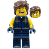 Rex Dangervest - Eyes Closed / Large Lopsided Grin with Teeth Lego® - tlm181