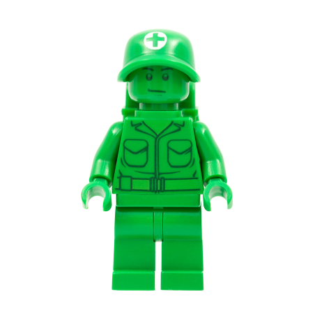 Green Army Man - Medic with Backpack Lego® - toy002