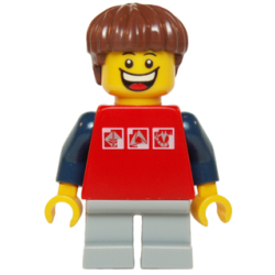 Red Shirt with 3 Silver Logos